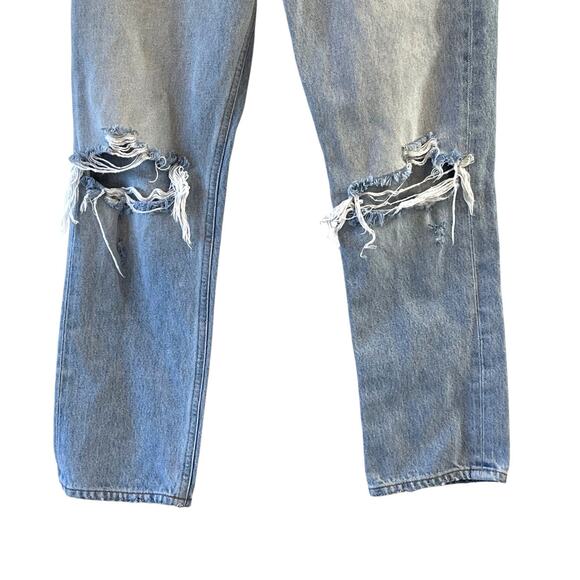 AGOLDE Riley High Rise Straight Crop Jeans | Size 27 | Distressed | $198 Retail - Picture 4 of 9